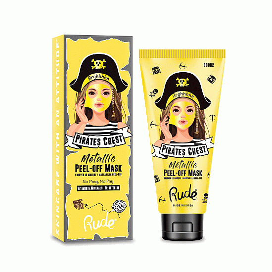 Maska za posvetljivanje lica Pirates Ches Peel Off Mask- Brightening | RUDE COSMETICS | Ecobeauty Maska za posvetljivanje lica Pirates Ches Peel Off Mask- Brightening | RUDE COSMETICS | Ecobeauty
