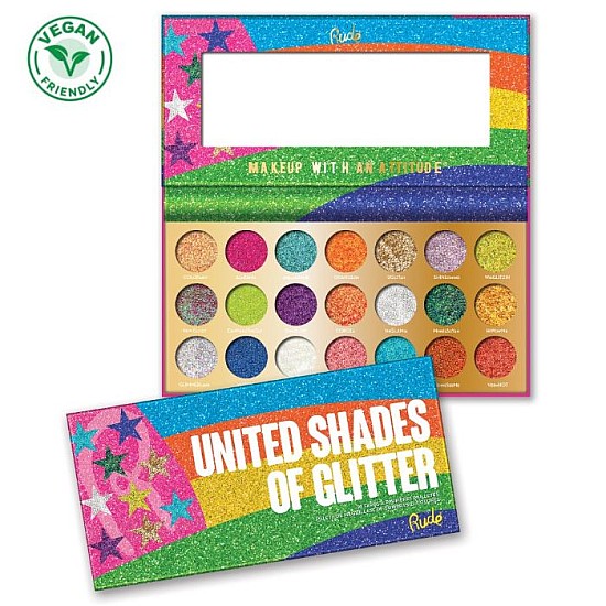 Paleta glitera United Shades of Glitter | RUDE COSMETICS | Ecobeauty Paleta glitera United Shades of Glitter | RUDE COSMETICS | Ecobeauty