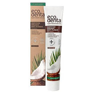 Pasta za zube protiv kamenca i plaka sa kokosovim uljem Ecodenta ORGANIC ANTI-PLAQUE 75ml