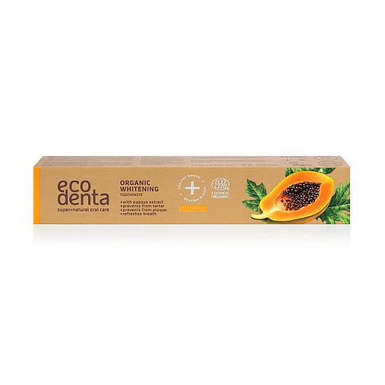 Pasta za zube sa efektom izbeljivanja zuba sa ektraktom papaje ORGANIC 75ml Pasta za zube sa efektom izbeljivanja zuba sa ektraktom papaje ORGANIC 75ml