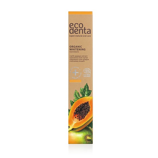 Pasta za zube sa efektom izbeljivanja zuba sa ektraktom papaje ORGANIC 75ml Pasta za zube sa efektom izbeljivanja zuba sa ektraktom papaje ORGANIC 75ml