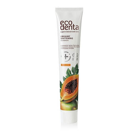 Pasta za zube sa efektom izbeljivanja zuba sa ektraktom papaje ORGANIC 75ml Pasta za zube sa efektom izbeljivanja zuba sa ektraktom papaje ORGANIC 75ml