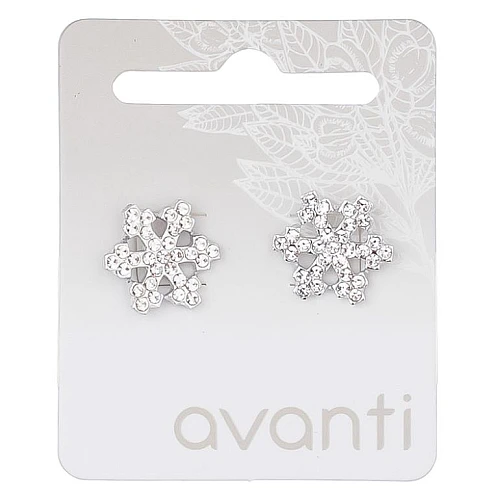 Minđuše sa cirkonima u obliku pahulja