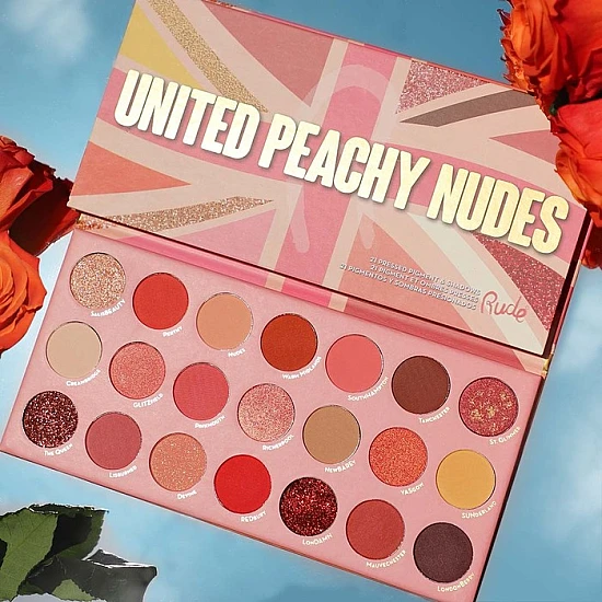 Paleta senki za oči United Peachy Nudes 810079382255 Ecobeauty