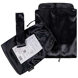  Satenski kimono bade mantil - crna