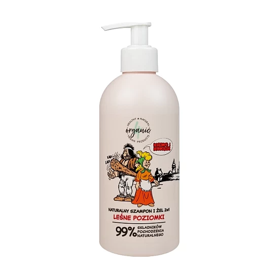 2u1 Prirodni šampon i gel za tuširanje za decu Forest Strawberries Kajko i Kokos 4organic 350ml | 4 ORGANIC | Ecobeauty 2u1 Prirodni šampon i gel za tuširanje za decu Forest Strawberries Kajko i Kokos 4organic 350ml | 4 ORGANIC | Ecobeauty