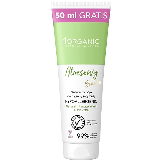 Losion sa Aloe verom za intimnu higijenu 4organic 200 ml + 50 ml GRATIS | 4 ORGANIC | Ecobeauty Losion sa Aloe verom za intimnu higijenu 4organic 200 ml + 50 ml GRATIS | 4 ORGANIC | Ecobeauty