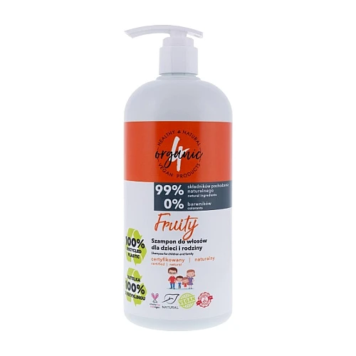 Prirodni šampon za kosu za decu i porodicu Fruity 4organic 1000ml