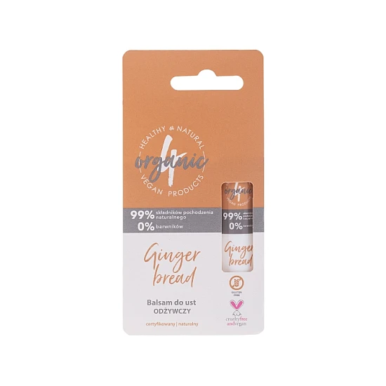 Prirodni balzam za usne Ginger Bread 4organic 5g | 4 ORGANIC | Ecobeauty
