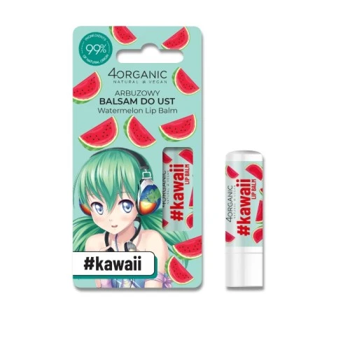 Prirodni balzam za usne Watermelon  #kawaii 4organic 5g