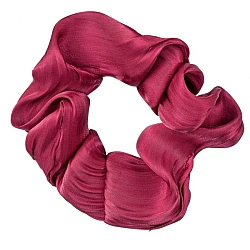 Satenska bordo gumica za kosu 