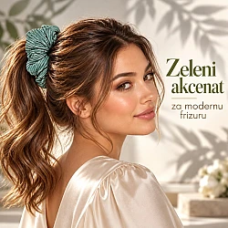 Zelena gumica za kosu AVANTI