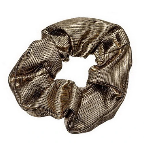 Gumica za kosu  - crna sa zlatnim štrasom