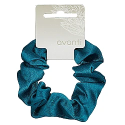 Satenska tirkizna gumica za kosu 