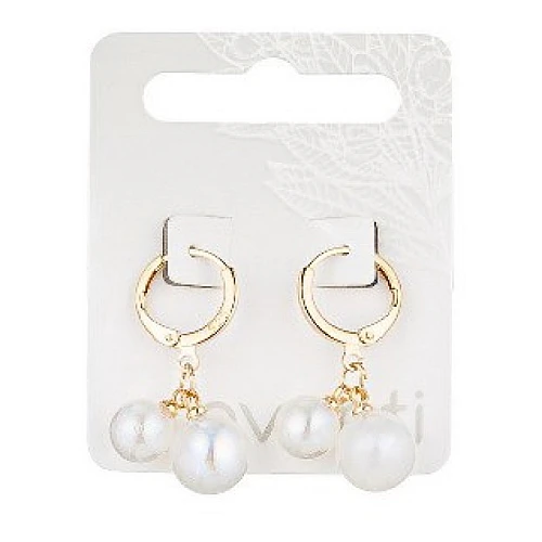 Minđuše sa veštačkim biserima