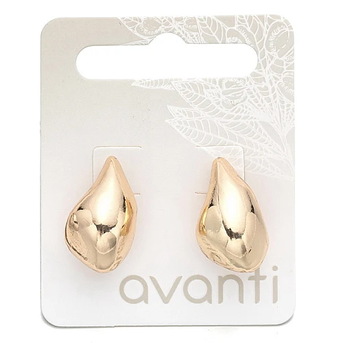 Minđuše u obliku kapljice u zlatnoj boji