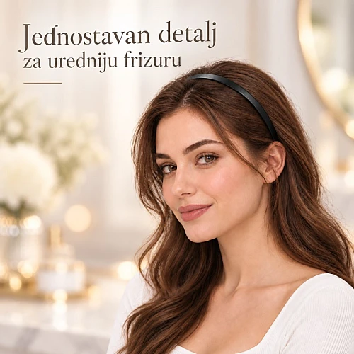 Crni rajf za kosu Avanti