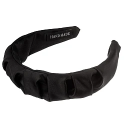 Satenski rajf za kosu crni