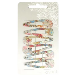 Snalice za kosu sa cvetnim dezenom - Set 6 komada