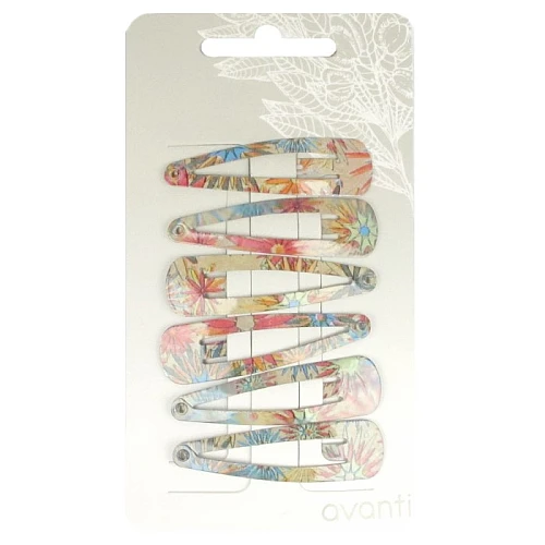 Snalice za kosu sa cvetnim dezenom - Set 6 komada