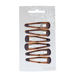 Šnale za kosu sa braon dizajnom - 6 komada