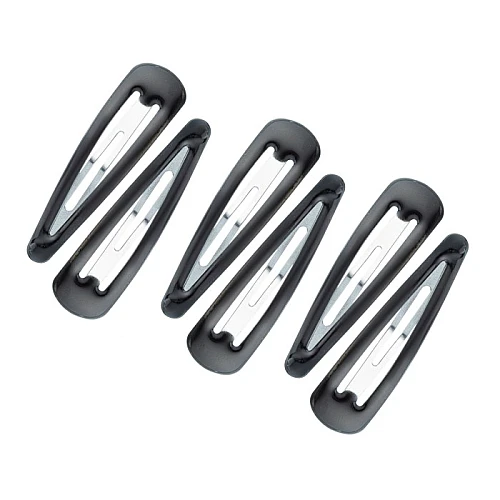 Snale za kosu 3 para - crne