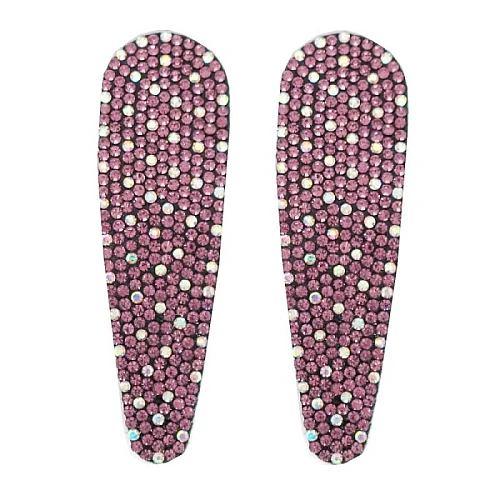 Elegantne šnale za kosu sa cirkonima - bordo