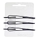 Crne minimalističke šnalice za kosu set 3 kom Avanti
