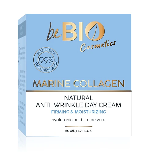 Dnevna krema za lice protiv bora sa kolagenom beBio natural 50ml