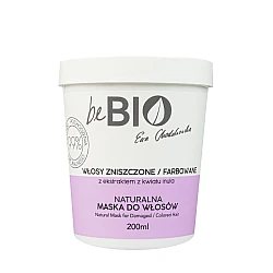 Maska za oštećenu i farbanu kosu bez sulfata beBio natural 200ml