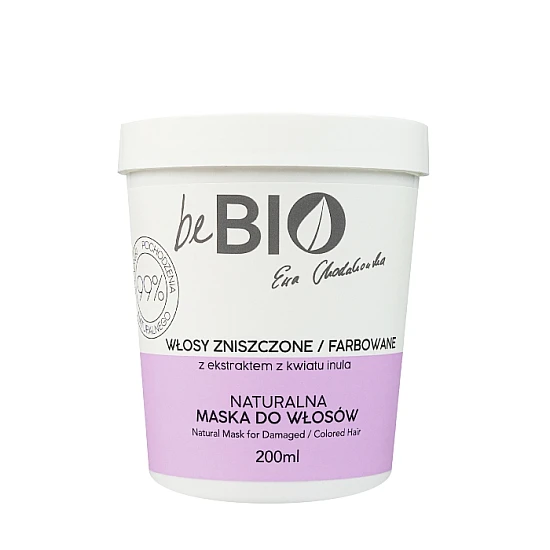 Maska za oštećenu i farbanu kosu bez sulfata beBio natural 200ml | BeBio Cosmetics | Ecobeauty Maska za oštećenu i farbanu kosu bez sulfata beBio natural 200ml | BeBio Cosmetics | Ecobeauty