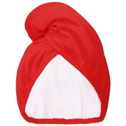 Satenski turban za kosu sa dve strane Satin Red