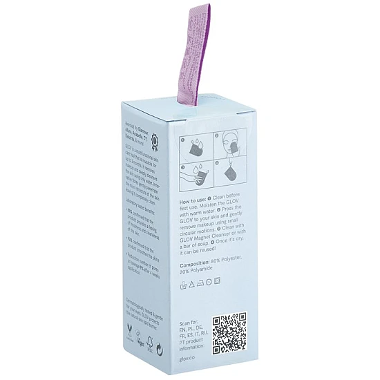Original Pamučna rukavica za skidanje šminke Very Berry 5902768711837 ⏐ GLOV ⏐ Ecobeauty