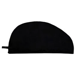 Satenski turban za kosu sa dve strane Satin Black
