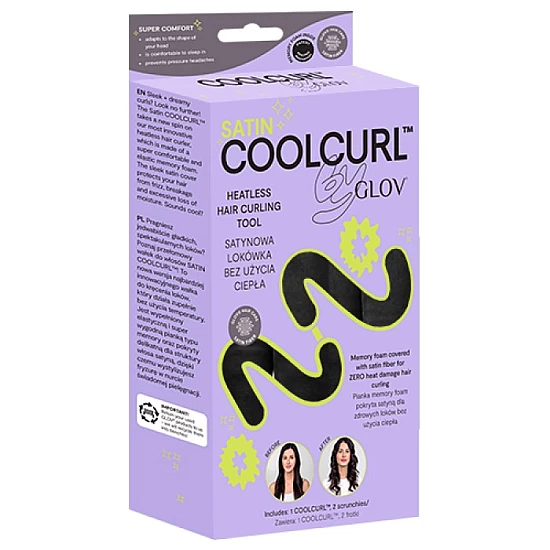 Uvijač za kosu bez toplote COOLCURL™ Satin Black 5907440744387 ⏐ GLOV ⏐ Ecobeauty Uvijač za kosu bez toplote COOLCURL™ Satin Black 5907440744387 ⏐ GLOV ⏐ Ecobeauty
