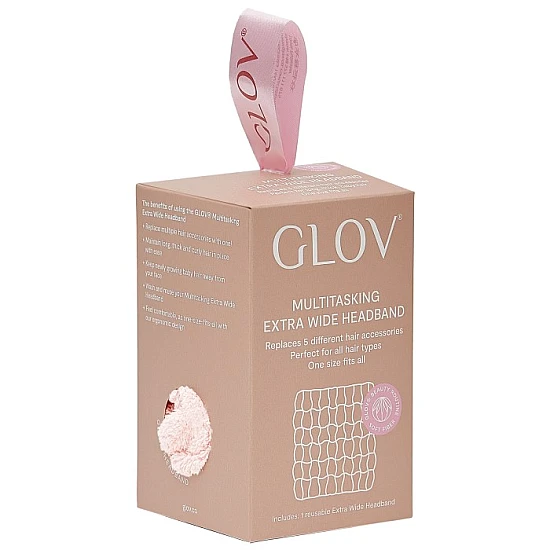 Višenamenska ekstra široka traka za kosu Pastel Pink 5907440743632 ⏐ GLOV ⏐ Ecobeauty Višenamenska ekstra široka traka za kosu Pastel Pink 5907440743632 ⏐ GLOV ⏐ Ecobeauty