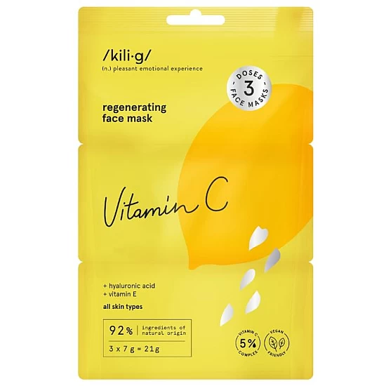 Gel maska za lice sa Vitaminom C 3×7 g |Kilig| Ecobeauty Gel maska za lice sa Vitaminom C 3×7 g |Kilig| Ecobeauty