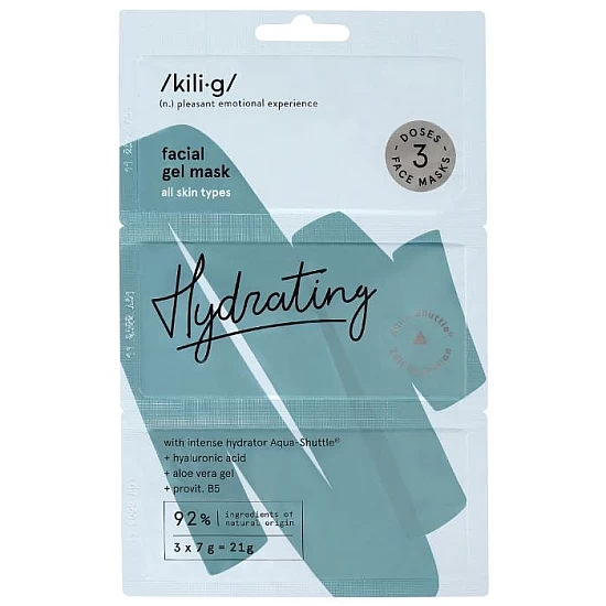 Hidratantna gel maska za lice 3 x 7g - KILIG HIDRATING |Kilig| Ecobeauty Hidratantna gel maska za lice 3 x 7g - KILIG HIDRATING |Kilig| Ecobeauty
