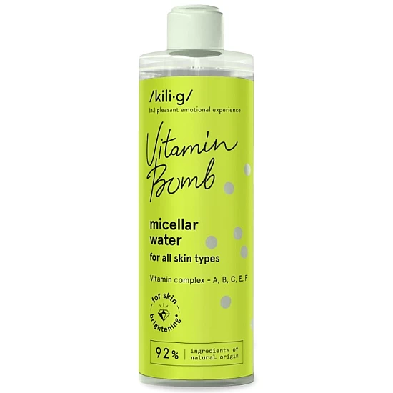Micelarna voda sa vitaminima A,B,C,E Vitamin Bomb 250ml | Kilig | Ecobeauty Micelarna voda sa vitaminima A,B,C,E Vitamin Bomb 250ml| Kilig | Ecobeauty
