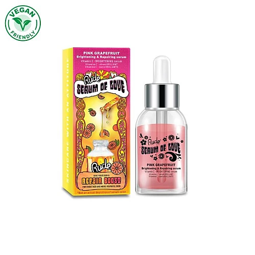 Serum za sjaj i oporavak kože lica SERUM OF LOVE - Pink Grapefruit 