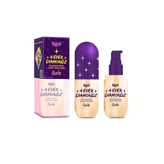 Tečni bronzer za telo Bratz 4 Ever Diamondz - 810079386604 - Rude Cosmetics Ecobeauty Tečni bronzer za telo Bratz 4 Ever Diamondz - 810079386604 - Rude Cosmetics Ecobeauty