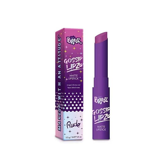 Matte ruž Bratz Gossip Lipz - Fashionista - 810079386628 - Rude Cosmetics Ecobeauty
