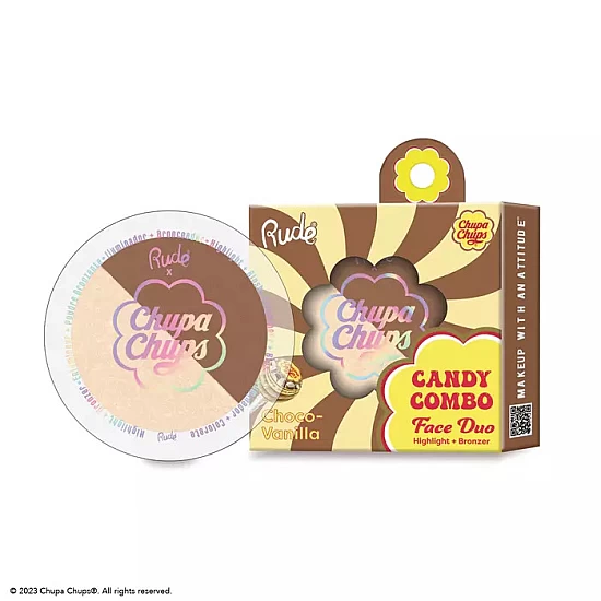 Bronzer I Hajlajter Chupa Chups Candy Combo Choco-Vanilla | RUDE COSMETICS | Ecobeauty online Bronzer I Hajlajter Chupa Chups Candy Combo Choco-Vanilla | RUDE COSMETICS | Ecobeauty online