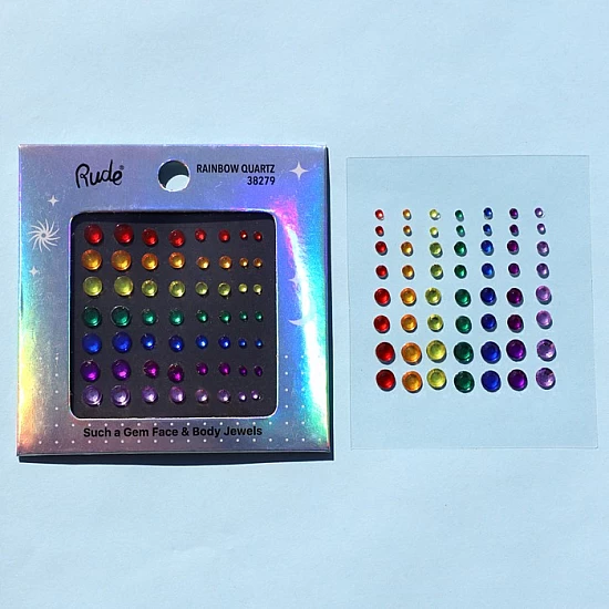 Samolepljivi kristali za lice i telo Rainbow Quartz 810079382798 Ecobeauty