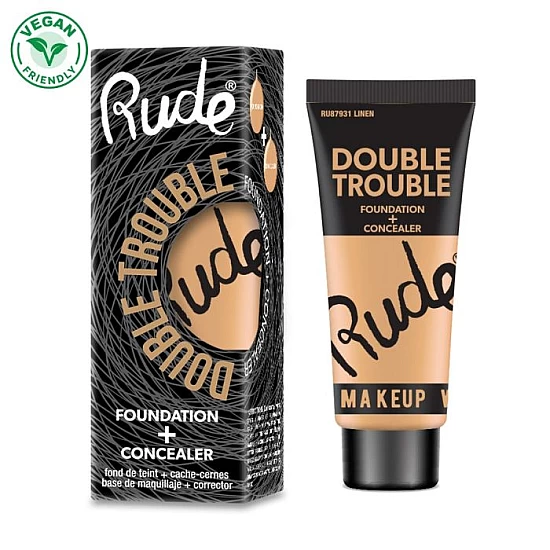 Tečni puder i Korektor DOUBLE TROUBLE | RUDE COSMETICS | Ecobeauty Tečni puder i Korektor DOUBLE TROUBLE | RUDE COSMETICS | Ecobeauty