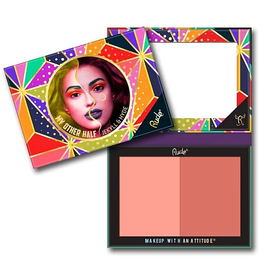 Dvobojna paleta senki za lice MY OTHER HALF - Jekyll & Hyde | RUDE COSMETICS | Ecobeauty Dvobojna paleta senki za lice MY OTHER HALF - Jekyll & Hyde | RUDE COSMETICS | Ecobeauty