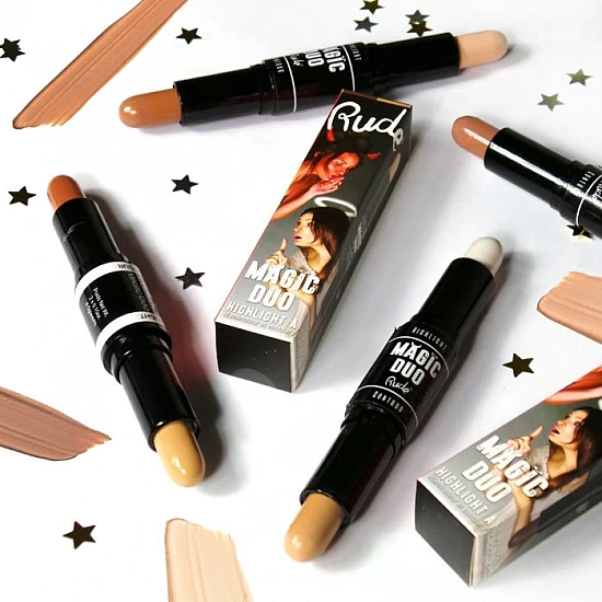 Stik za konturisanje i hajlajt Magic Duo - Medium | RUDE COSMETICS | Ecobeauty Stik za konturisanje i hajlajt Magic Duo - Medium | RUDE COSMETICS | Ecobeauty