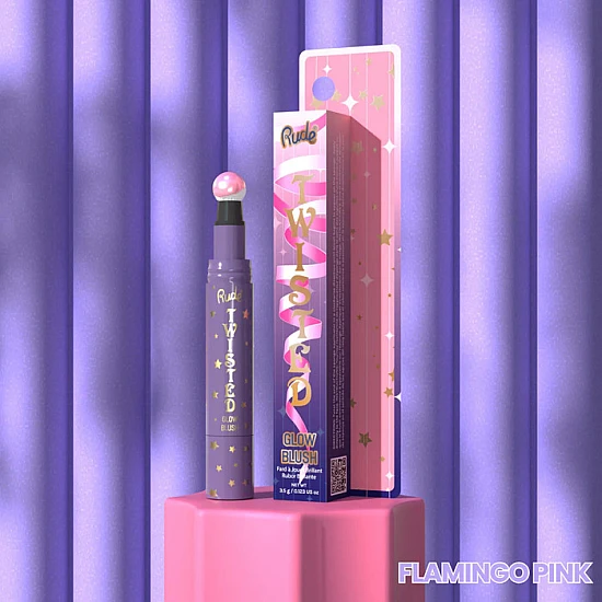 Tečno rumenilo sa aplikatorom Twisted Glow Flamingo Pink ⏐ RUDE COSMETICS ⏐ Ecobeauty - 38553 Tečno rumenilo sa aplikatorom Twisted Glow Flamingo Pink ⏐ RUDE COSMETICS ⏐ Ecobeauty - 38553