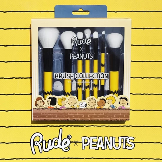 Set četkica za šminkanje lica Peanuts 7/1 810079384914 ⏐ RUDE COSMETICS ⏐ Ecobeauty