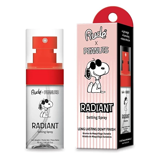 Sprej za blistav izgled kože bez neželjenog masnog sjaja Peanuts 45 ml 810079384754 ⏐ RUDE COSMETICS ⏐ Ecobeauty